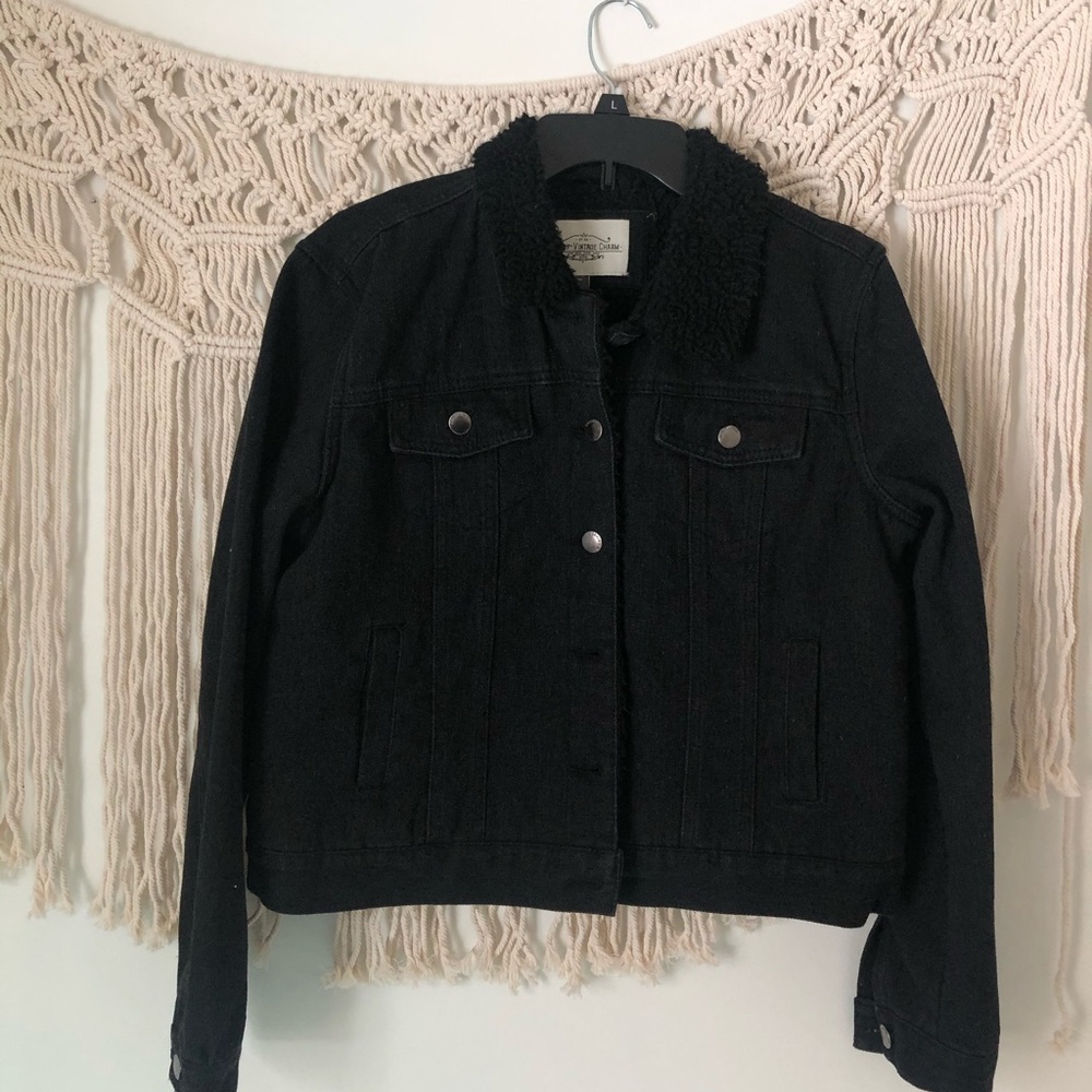 Black Jean Jacket